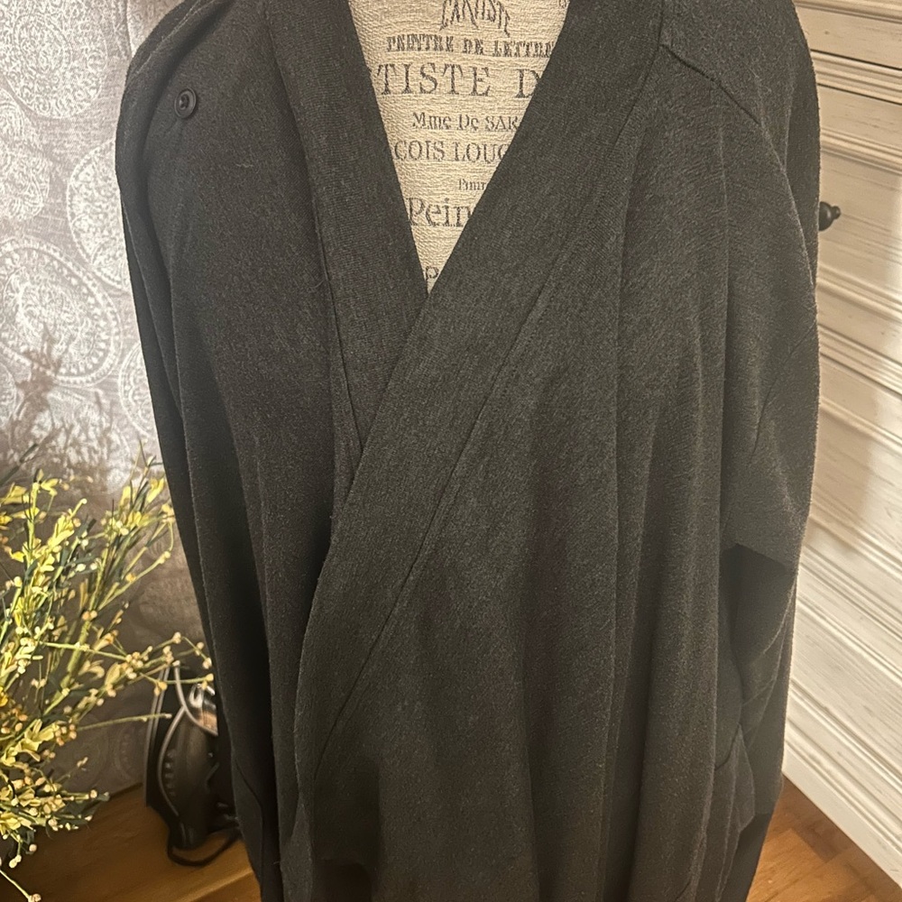 Tek Gear Charcoal Gray Cardigan